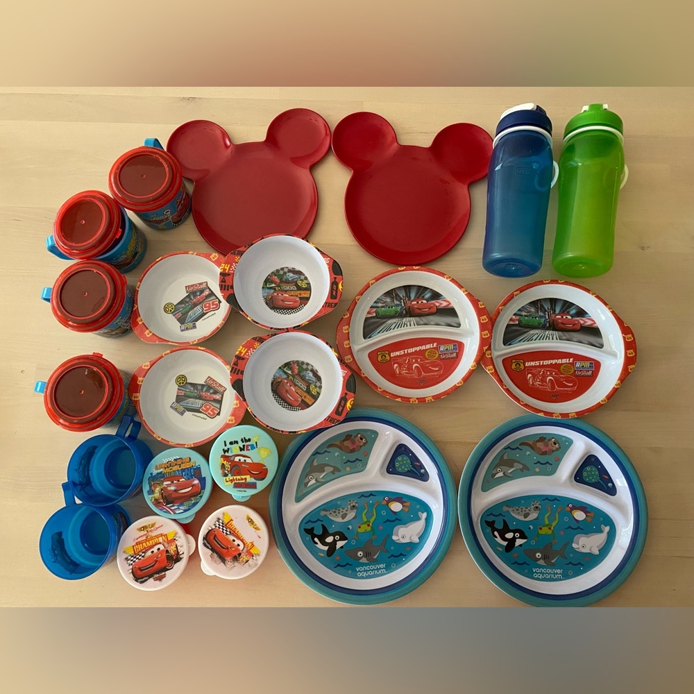 30pcs Babies Toddler Kids Dinner Lunch sets Feeding sets, Cups & Lids, Snack box